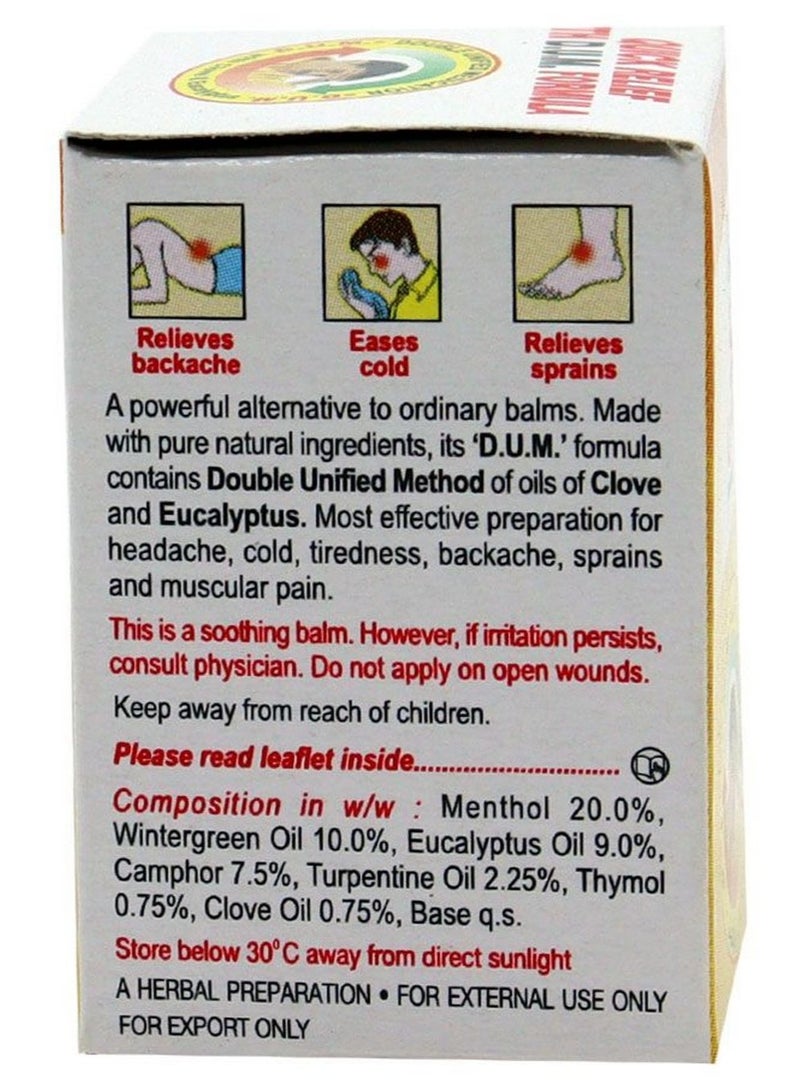 emami Mentho Plus Balm With Clove & Eucalyptus 9G - Image 2